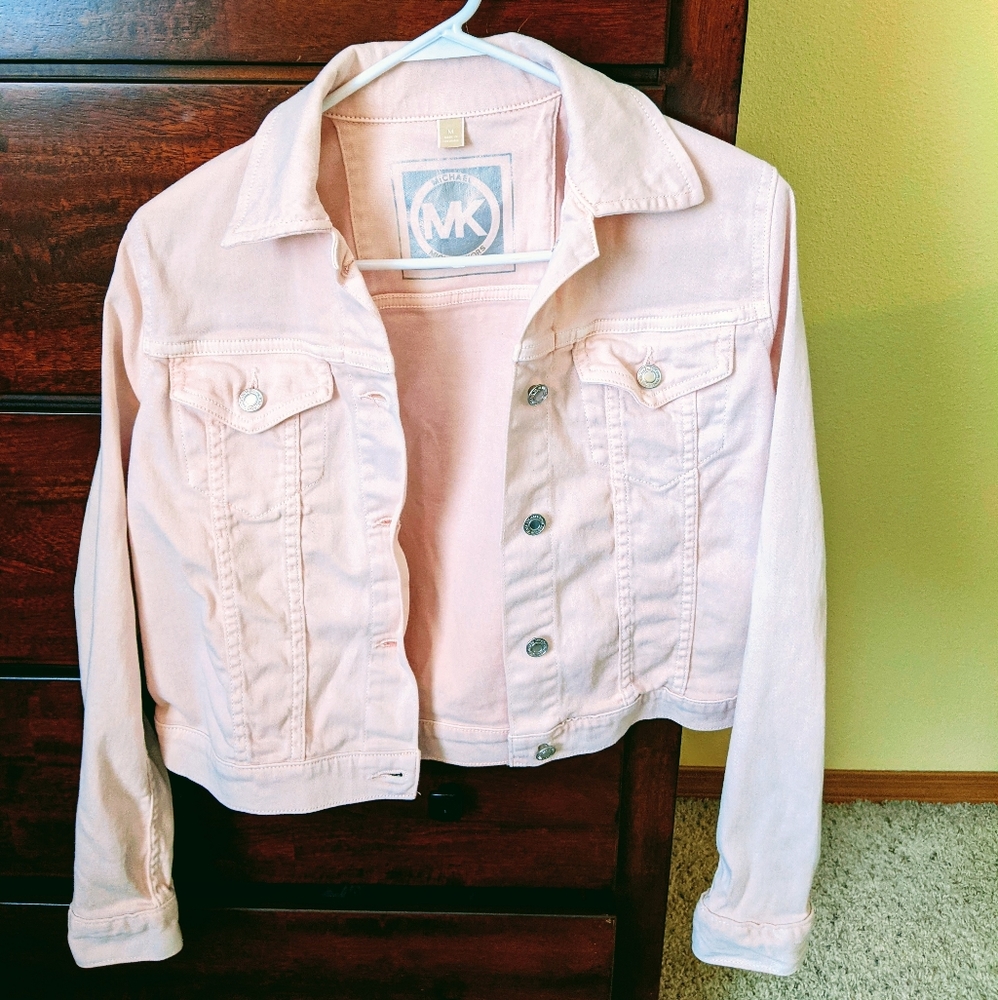 Michael Kors pink jean jacket NEW without tags M
